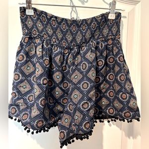 Tribal Print Flowy Shorts